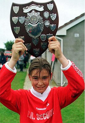 Katie Taylor scores for Newtown June 1999