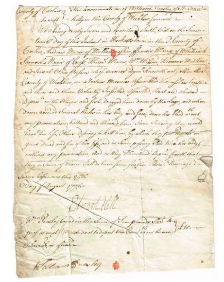The 1775 Presley document